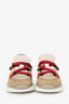 Chloe Beige/Red Suede Sneakers Size 37