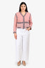 AG White Denim 'Saige Wide Leg Crop' Jeans Size 32