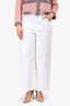 AG White Denim 'Saige Wide Leg Crop' Jeans Size 32