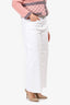 AG White Denim 'Saige Wide Leg Crop' Jeans Size 32