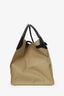 Celine Khaki/Black Leather/Canvas Raincoat Big Bag