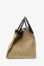 Celine Khaki/Black Leather/Canvas Raincoat Big Bag