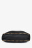 Valentino Black Leather Rockstud Messenger Bag