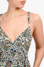 A.L.C. White/Black Floral Print Tiered Maxi Dress Size 2