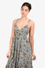 A.L.C. White/Black Floral Print Tiered Maxi Dress Size 2