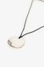 Tiffany & Co. Elsa Peretti Sterling Round Pendant Silk Cord Necklace
