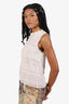 Derek Lam 10 Crosby Scallop Hem Knit Sleeveless Top Size S