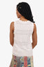 Derek Lam 10 Crosby Scallop Hem Knit Sleeveless Top Size S