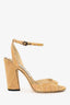 Jimmy Choo Brown Cork Heels Size 38