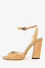 Jimmy Choo Brown Cork Heels Size 38