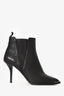 Acne Black Leather Western Ankle Boots Size 37