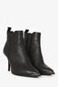 Acne Black Leather Western Ankle Boots Size 37