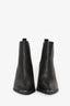 Acne Black Leather Western Ankle Boots Size 37