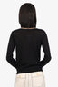 Fendi Black Cashmere Studded Cardigan Size 40