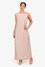 Salvatore Ferragamo Pink Button Down Detail Sleeveless Dress Size 42
