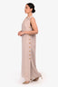 Salvatore Ferragamo Pink Button Down Detail Sleeveless Dress Size 42