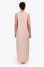 Salvatore Ferragamo Pink Button Down Detail Sleeveless Dress Size 42