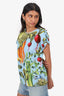 Dolce & Gabbana Blue/Green Vegetable Print Top Size 42