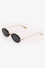Christian Dior Black/Gold Oval Sunglasses