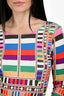 Mara Hoffma Multicolour Printed Bodycon Long Sleeve Mini Dress Size S