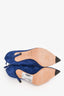 Jimmy Choo Blue Suede Crystal Blaize 100 Ankle Boots Size 37