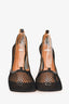Bottega Veneta Black Mesh Stretch Chain Detail Heels Size 37