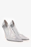 Valentino PVC Crystal Embellished Pointed Heels Size 40