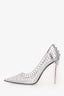 Valentino PVC Crystal Embellished Pointed Heels Size 40
