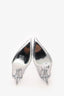 Valentino PVC Crystal Embellished Pointed Heels Size 40