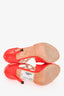 Jimmy Choo Red Patent Leather Strappy Heels Size 38.5