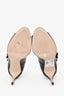 Miu Miu Black Patent Leather Strappy Peep Toe Heels Size 38