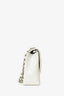 Pre-Loved Chanel™ 2006-08 White Caviar Leather Jumbo Single Flap Bag
