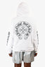 Chrome Hearts White/Black Logo Hoodie Size M Mens