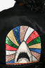 Saint Laurent Black Satin Sequin Sweet Dreams Bomber Jacket Size 36