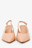 Pre-Loved Chanel™ Beige Patent Pointed Toe Slingbacks Size 37