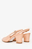 Pre-Loved Chanel™ Beige Patent Pointed Toe Slingbacks Size 37