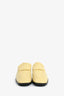 Bottega Veneta Butter Yellow Croc Embossed Leather Size 40.5