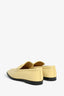 Bottega Veneta Butter Yellow Croc Embossed Leather Size 40.5