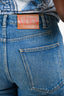 Valentino Blue Denim V Logo Wide Leg Jeans Size 32