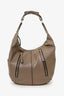 Tod's Khaki Green Leather Hobo Bag