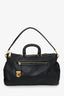 Prada Black Saffiano Leather/Nylon Bag With Strap