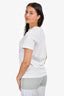 Ganni White/Pink Cotton Hotel Smiley T-Shirt Size XS