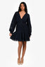 Veronica Beard Navy Lace Detail V-Neck Mini Dress Size 4