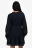 Veronica Beard Navy Lace Detail V-Neck Mini Dress Size 4