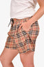 Burberry Beige Novacheck Swim Shorts Size M Mens