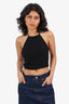 Zimmermann Black Cage Detail Cropped Tank Top Size 0