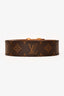 Louis Vuitton Brown Monogram LV Pyramide 40mm Belt (As Is)