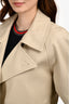 Givenchy Beige U-Lock Detail Cropped Trench Jacket Size 40