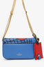 Valentino Blue/Red Leather Superhero Shoulder Bag
