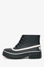 Givenchy Black/White Rubber Ankle Boots Size 37